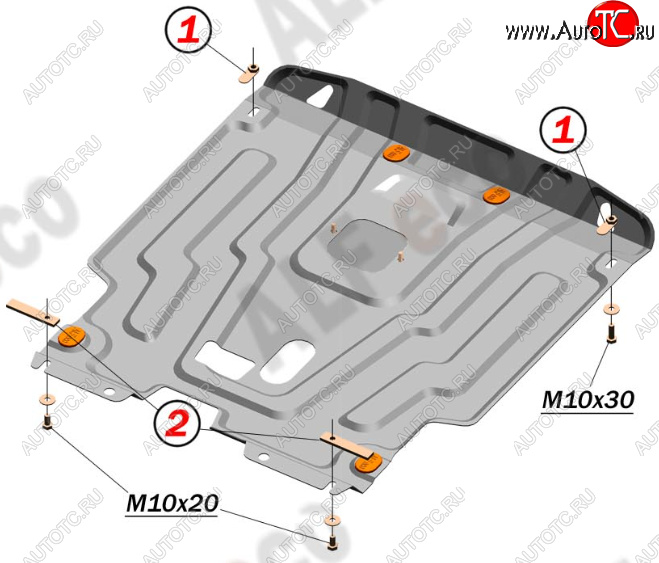 15 399 р. Защита картера двигателя и КПП Alfeco  Chevrolet Lacetti ( седан,  универсал,  хэтчбек) (2002-2013) (Алюминий 4 мм)  с доставкой в г. Горно‑Алтайск