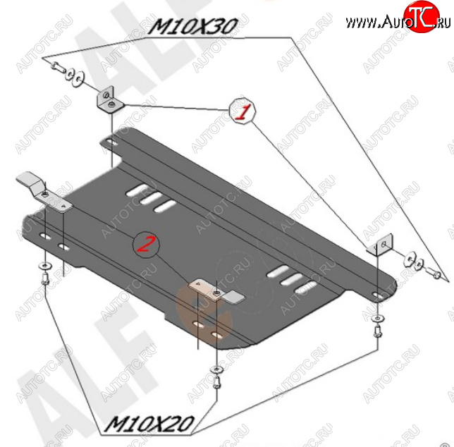 8 499 р. Защита картера двигателя и КПП Alfeco  Chevrolet Spark  M200,250 (2005-2010) (Алюминий 4 мм)  с доставкой в г. Горно‑Алтайск