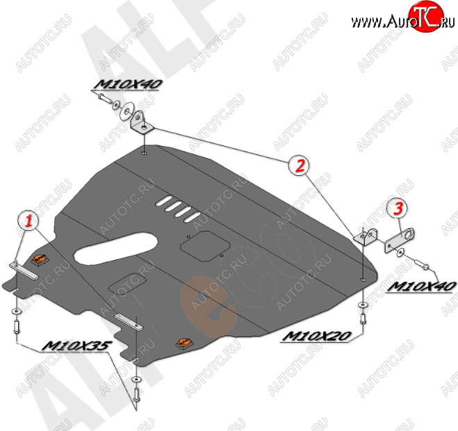 16 599 р. Защита картера двигателя и КПП Alfeco  Chevrolet Aveo  T200 (2002-2008) хэтчбек 5 дв, седан (Алюминий 4 мм)  с доставкой в г. Горно‑Алтайск