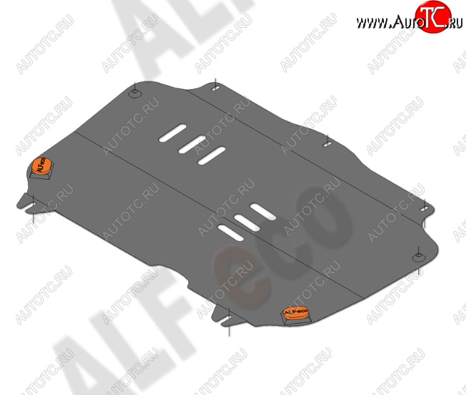 9 199 р. Защита картера двигателя и КПП Alfeco  Chevrolet Spark  M300 (2010-2015) дорестайлинг (Алюминий 4 мм)  с доставкой в г. Горно‑Алтайск