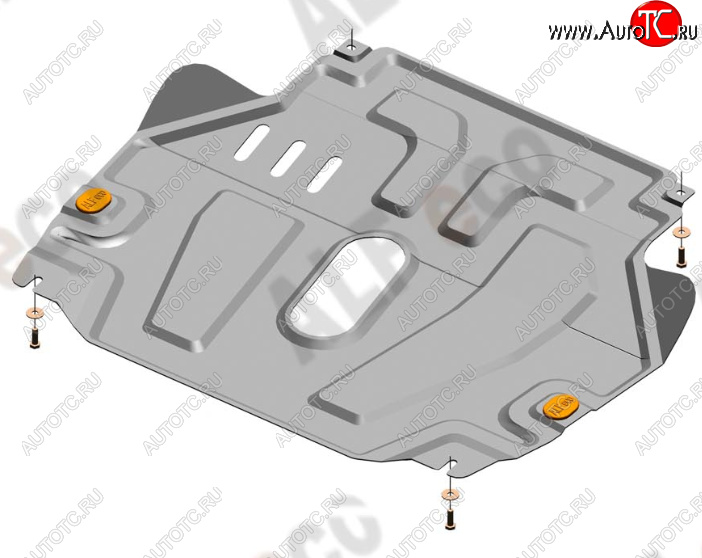 12 799 р. Защита картера двигателя и КПП Alfeco  Chevrolet Aveo  T300 (2011-2015) седан, хэтчбек (Алюминий 4 мм)  с доставкой в г. Горно‑Алтайск