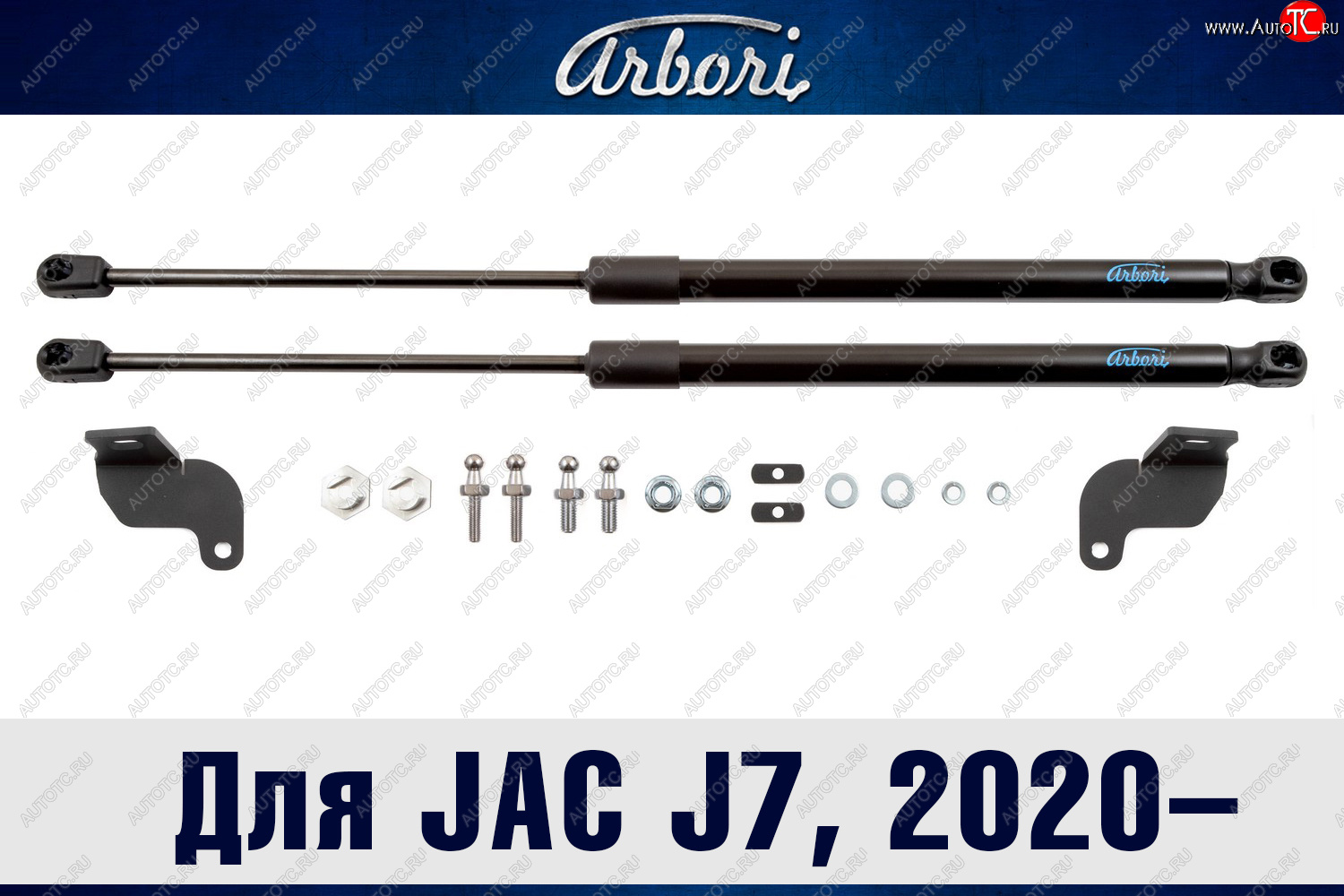 3 499 р. Упоры капота Arbori  JAC J7 (2020-2025) лифтбэк  с доставкой в г. Горно‑Алтайск