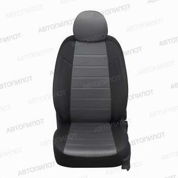 13 649 р. Чехлы на сиденья (экокожа/алькантара) Автопилот  Brilliance M2 (2006-2010) (черный/серый)  с доставкой в г. Горно‑Алтайск. Увеличить фотографию 4