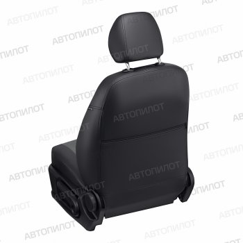 13 649 р. Чехлы на сиденья (экокожа/алькантара) Автопилот  Brilliance M2 (2006-2010) (черный/серый)  с доставкой в г. Горно‑Алтайск. Увеличить фотографию 5