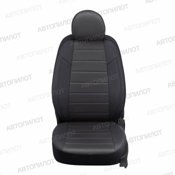 13 649 р. Чехлы на сиденья (экокожа/алькантара) Автопилот  Brilliance M2 (2006-2010) (черный/темно-серый)  с доставкой в г. Горно‑Алтайск. Увеличить фотографию 3