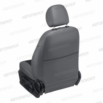 13 649 р. Чехлы на сиденья (экокожа) Автопилот  Brilliance M2 (2006-2010) (серый/черный)  с доставкой в г. Горно‑Алтайск. Увеличить фотографию 4