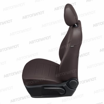 13 649 р. Чехлы на сиденья (экокожа) Автопилот  Brilliance M2 (2006-2010) (шоколад)  с доставкой в г. Горно‑Алтайск. Увеличить фотографию 3