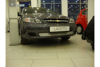 Защитная сетка радиатора в бампер (ячейка 3х7 мм) Стрелка 11 Стандарт Chevrolet (Шевролет) Lacetti (Лачетти)  хэтчбек (2002-2013) хэтчбек