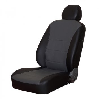 5 749 р. Чехлы сидений (экокожа) ПЕТРОВ Орегон  Mitsubishi Lancer  10 CY (2007-2010) седан дорестайлинг, хэтчбэк дорестайлинг (черный/серый)  с доставкой в г. Горно‑Алтайск. Увеличить фотографию 2