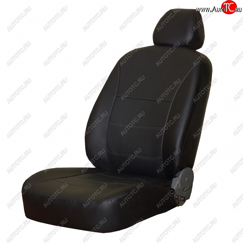 5 749 р. Чехлы сидений (экокожа, без подл.) ПЕТРОВ Орегон  KIA Ceed  1 ED (2006-2012) дорестайлинг, хэтчбэк 5 дв., рестайлинг, хэтчбэк 5 дв. (Черный)  с доставкой в г. Горно‑Алтайск