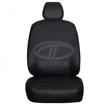 5 749 р. Чехлы сидений (экокожа) ПЕТРОВ Орегон  Skoda Yeti (2009-2013) (черный)  с доставкой в г. Горно‑Алтайск. Увеличить фотографию 2