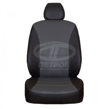 5 749 р. Чехлы сидений (экокожа) ПЕТРОВ Орегон  Opel Zafira  В (2005-2015) дорестайлинг, рестайлинг (черный/серый)  с доставкой в г. Горно‑Алтайск. Увеличить фотографию 2