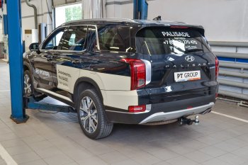 17 999 р. Фаркоп (быстросъемный квадрат) Petroil Tuning Hyundai Palisade LX2 (2018-2022)  с доставкой в г. Горно‑Алтайск. Увеличить фотографию 2