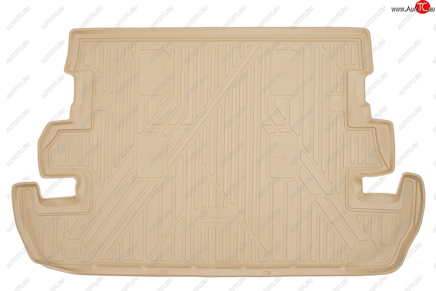 4 599 р. Коврик в багажник TOYOTA Land Cruiser 200 112007-2012, 2012-, внед., 7 мест. (полиуретан, бежевый)  Тойота Ленд крузер Element nlc.48.17.b13b  с доставкой в г. Горно‑Алтайск