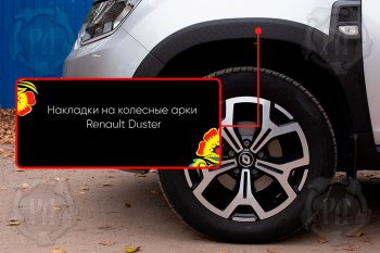 Передняя левая накладка на колесные арки Русская Артель Renault (Рено) Duster (Дастер)  HM (2021-2024) HM рестайлинг ()