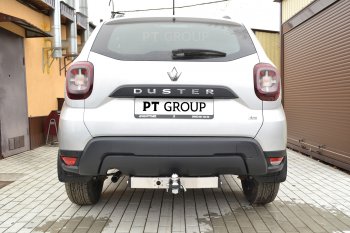 18 399 р. Фаркоп (с нержавеющей накладкой) Petroil Tuning Renault Duster HM рестайлинг (2021-2024) (Без заглушки )  с доставкой в г. Горно‑Алтайск. Увеличить фотографию 6