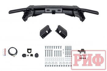 40 999 р. Бампер силовой задний РИФ Renault Duster HS рестайлинг (2015-2021) (С квадратом под фаркоп)  с доставкой в г. Горно‑Алтайск. Увеличить фотографию 2