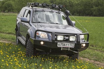 54 999 р. Бампер силовой передний РИФ Ford Ranger рестайлинг (2003-2007) (с доп. фарами и защитной дугой)  с доставкой в г. Горно‑Алтайск. Увеличить фотографию 4