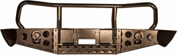 61 999 р. Бампер РИФ силовой передний Nissan Navara D40Pathfinder R51 (2004-2009) с доп. фарами и защитной дугой РИФ rifd40-10350  с доставкой в г. Горно‑Алтайск. Увеличить фотографию 2