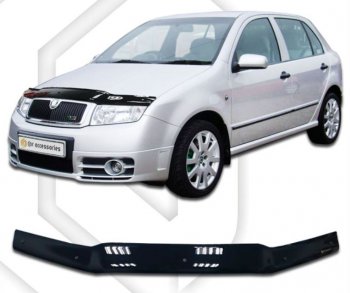 Дефлектор капота CA-Plastiс Skoda (Шкода) Fabia (Фабия)  Mk1 (2004-2008) Mk1 седан рестайлинг, хэтчбек рестайлинг