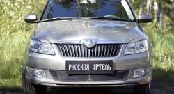 1 999 р. Защитная сетка решетки переднего бампера РА Skoda Fabia Mk2 универсал рестайлинг (2010-2014)  с доставкой в г. Горно‑Алтайск. Увеличить фотографию 2