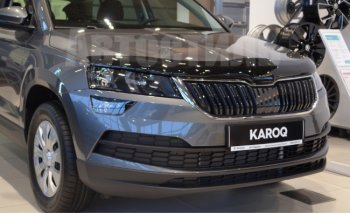 Дефлектор капота SIM Skoda Karoq NU7 рестайлинг (2020-2024)