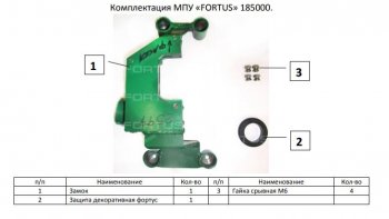 11 749 р. Замок КПП FORTUS 6MT Skoda Kodiaq NU7 дорестайлинг (2017-2021)  с доставкой в г. Горно‑Алтайск. Увеличить фотографию 3