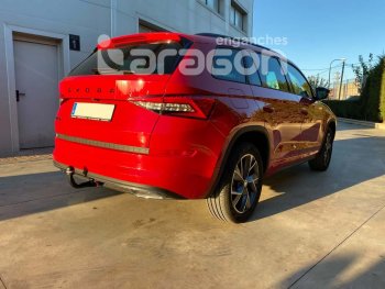 22 699 р. Фаркоп Aragon.(шар V) Skoda Kodiaq NU7 дорестайлинг (2017-2021)  с доставкой в г. Горно‑Алтайск. Увеличить фотографию 7