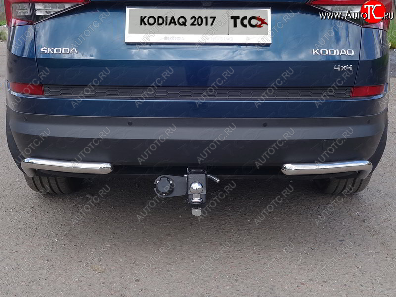 13 649 р. Фаркоп (тягово-сцепное устройство) TCC Skoda Kodiaq NU7 дорестайлинг (2017-2021) (Оцинкованный, шар E )  с доставкой в г. Горно‑Алтайск