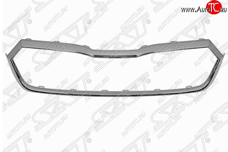 3 399 р. Молдинг решетки радиатора SAT (хром)  Skoda Octavia  А8 (2019-2022) лифтбэк  с доставкой в г. Горно‑Алтайск