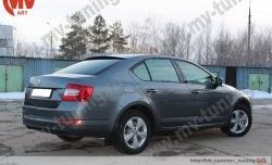 4 649 р. Козырёк на заднее стекло RS Skoda Octavia A7 дорестайлинг лифтбэк (2012-2017) (Неокрашенный)  с доставкой в г. Горно‑Алтайск. Увеличить фотографию 4