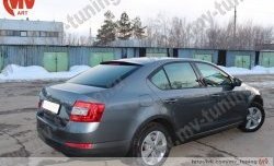 4 649 р. Козырёк на заднее стекло RS Skoda Octavia A7 дорестайлинг лифтбэк (2012-2017) (Неокрашенный)  с доставкой в г. Горно‑Алтайск. Увеличить фотографию 6