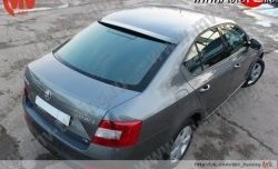 4 649 р. Козырёк на заднее стекло RS Skoda Octavia A7 дорестайлинг лифтбэк (2012-2017) (Неокрашенный)  с доставкой в г. Горно‑Алтайск. Увеличить фотографию 2