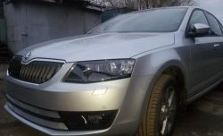 2 699 р. Сетка (для комплектации Ambition, Elegance) на бампер Russtal (хром) Skoda Octavia A7 дорестайлинг лифтбэк (2012-2017)  с доставкой в г. Горно‑Алтайск. Увеличить фотографию 4