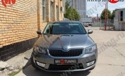 1 999 р. Вставки в нижнюю часть бампера в стиле RS  Skoda Octavia  A7 (2012-2017) дорестайлинг лифтбэк, дорестайлинг универсал (Неокрашенные)  с доставкой в г. Горно‑Алтайск. Увеличить фотографию 2