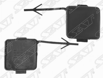 Заглушка буксировочной проушины в задний бампер SAT Skoda (Шкода) Octavia (Октавия)  A7 (2012-2017) A7 дорестайлинг лифтбэк, дорестайлинг универсал