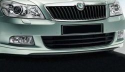 5 999 р. Накладка на передний бампер CT v2 Skoda Octavia A5 рестайлинг универсал (2008-2013) (Неокрашенная)  с доставкой в г. Горно‑Алтайск. Увеличить фотографию 2