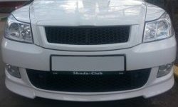 3 949 р. Накладка на передний бампер CT v3 Skoda Octavia A5 рестайлинг универсал (2008-2013) (Неокрашенная)  с доставкой в г. Горно‑Алтайск. Увеличить фотографию 2