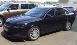 3 949 р. Накладка на передний бампер CT v3 Skoda Octavia A5 рестайлинг универсал (2008-2013) (Неокрашенная)  с доставкой в г. Горно‑Алтайск. Увеличить фотографию 4