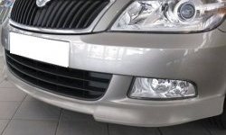 Накладка на передний бампер CT v3 Skoda Octavia A5 рестайлинг универсал (2008-2013)