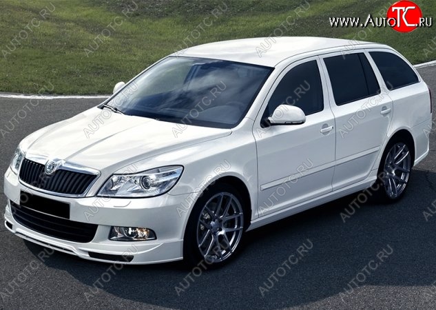 6 199 р. Накладка на передний бампер NEO Skoda Octavia A5 рестайлинг универсал (2008-2013) (Неокрашенная)  с доставкой в г. Горно‑Алтайск