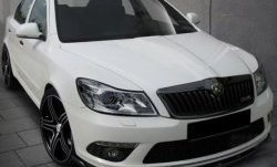 Накладка на передний бампер RS Skoda Octavia A5 рестайлинг универсал (2008-2013)