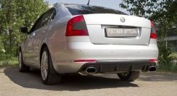 2 899 р. Диффузор заднего бампера RA Skoda Octavia A5 рестайлинг универсал (2008-2013) (Поверхность шагрень)  с доставкой в г. Горно‑Алтайск. Увеличить фотографию 2