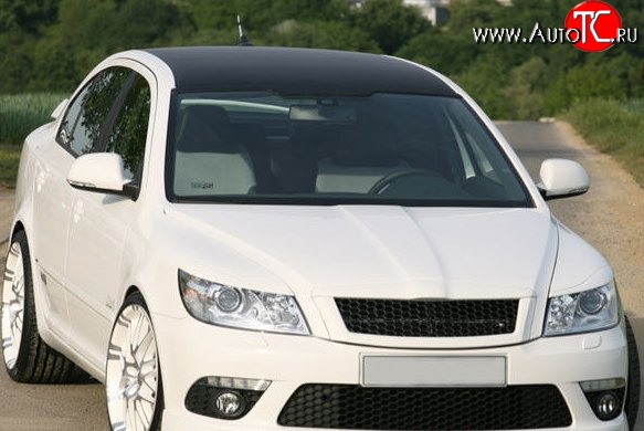 869 р. Реснички на фары M-VRS Skoda Octavia A5 рестайлинг универсал (2008-2013) (Неокрашенные)  с доставкой в г. Горно‑Алтайск