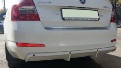 5 999 р. Накладка на задний бампер CT Skoda Octavia A7 дорестайлинг лифтбэк (2012-2017) (Неокрашенная)  с доставкой в г. Горно‑Алтайск. Увеличить фотографию 3