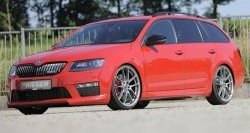 6 999 р. Пороги накладки R-Style Skoda Octavia A7 дорестайлинг лифтбэк (2012-2017) (Неокрашенные)  с доставкой в г. Горно‑Алтайск. Увеличить фотографию 4