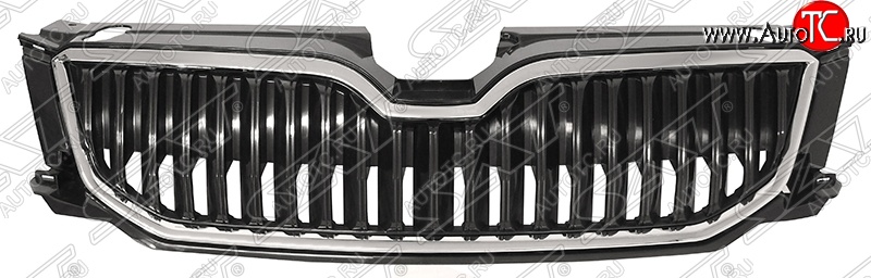 4 199 р. Решётка радиатора SAT  Skoda Octavia  A7 (2012-2017) дорестайлинг лифтбэк, дорестайлинг универсал (Неокрашенная)  с доставкой в г. Горно‑Алтайск