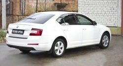 899 р. Реснички на фонари RA Skoda Octavia A7 дорестайлинг лифтбэк (2012-2017) (Неокрашенные)  с доставкой в г. Горно‑Алтайск. Увеличить фотографию 2