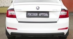 899 р. Реснички на фонари RA Skoda Octavia A7 дорестайлинг лифтбэк (2012-2017) (Неокрашенные)  с доставкой в г. Горно‑Алтайск. Увеличить фотографию 3