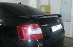 3 699 р. Лип спойлер RS Style Skoda Octavia A7 дорестайлинг лифтбэк (2012-2017) (Неокрашенный)  с доставкой в г. Горно‑Алтайск. Увеличить фотографию 3